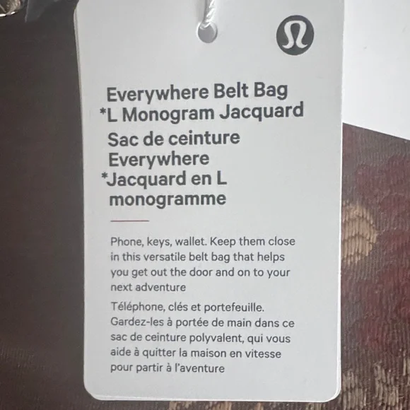 👜 Lululemon Everywhere Belt Bag – L Monogram Jacquard NWT - Picture 8 of 9